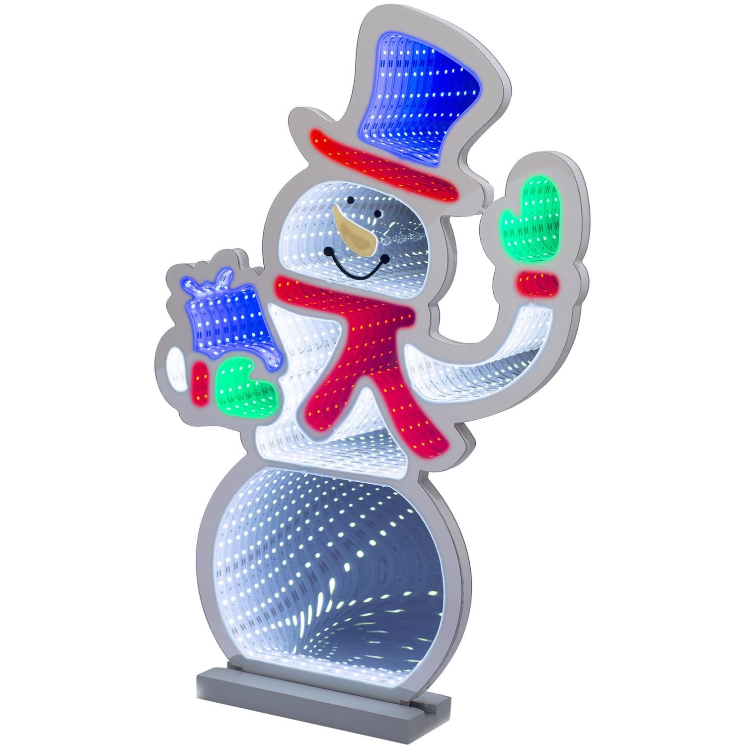 Celebrations LED Multi Snowman Animated Decor 21.65 in. - Case of 4
