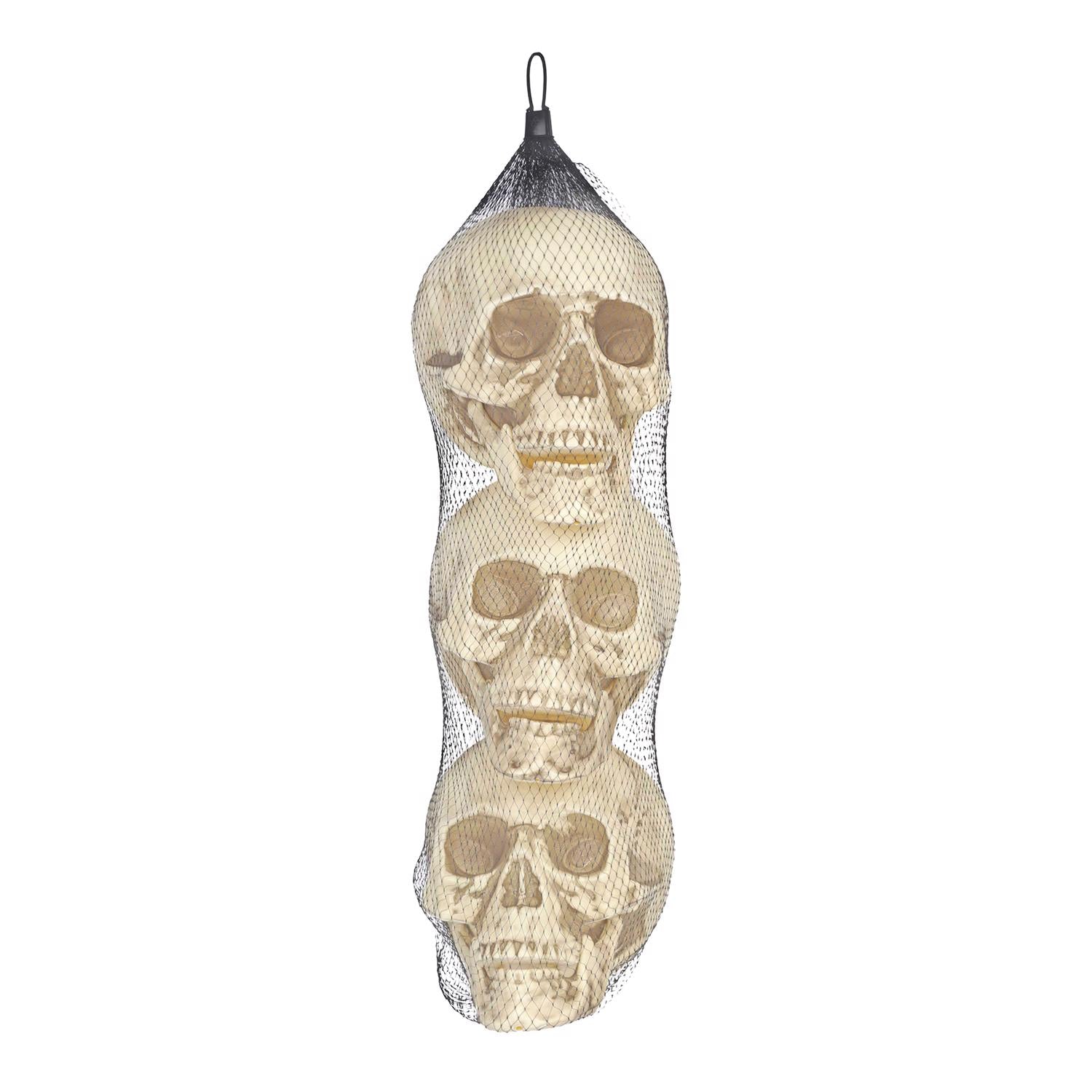 Pan Asian Creations Skull Halloween Decor - Case of 4