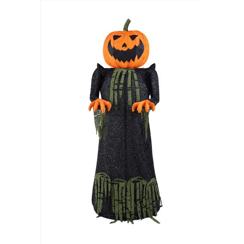 CELEBRATIONS - Celebrations Prelit 57" Pumpkin Head Character Yard Decor