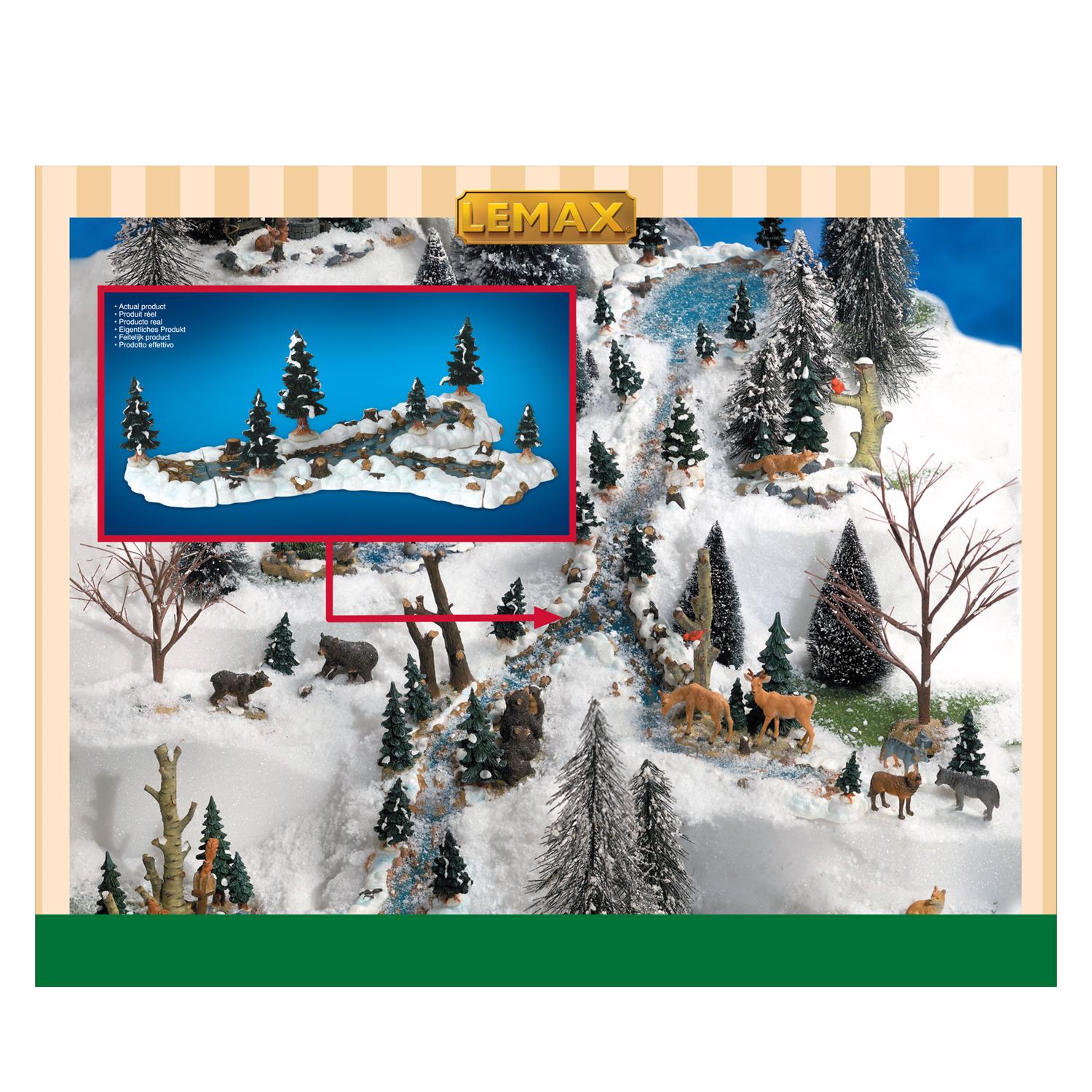 Lemax Mill Stream Fork Christmas Village - Case of 8
