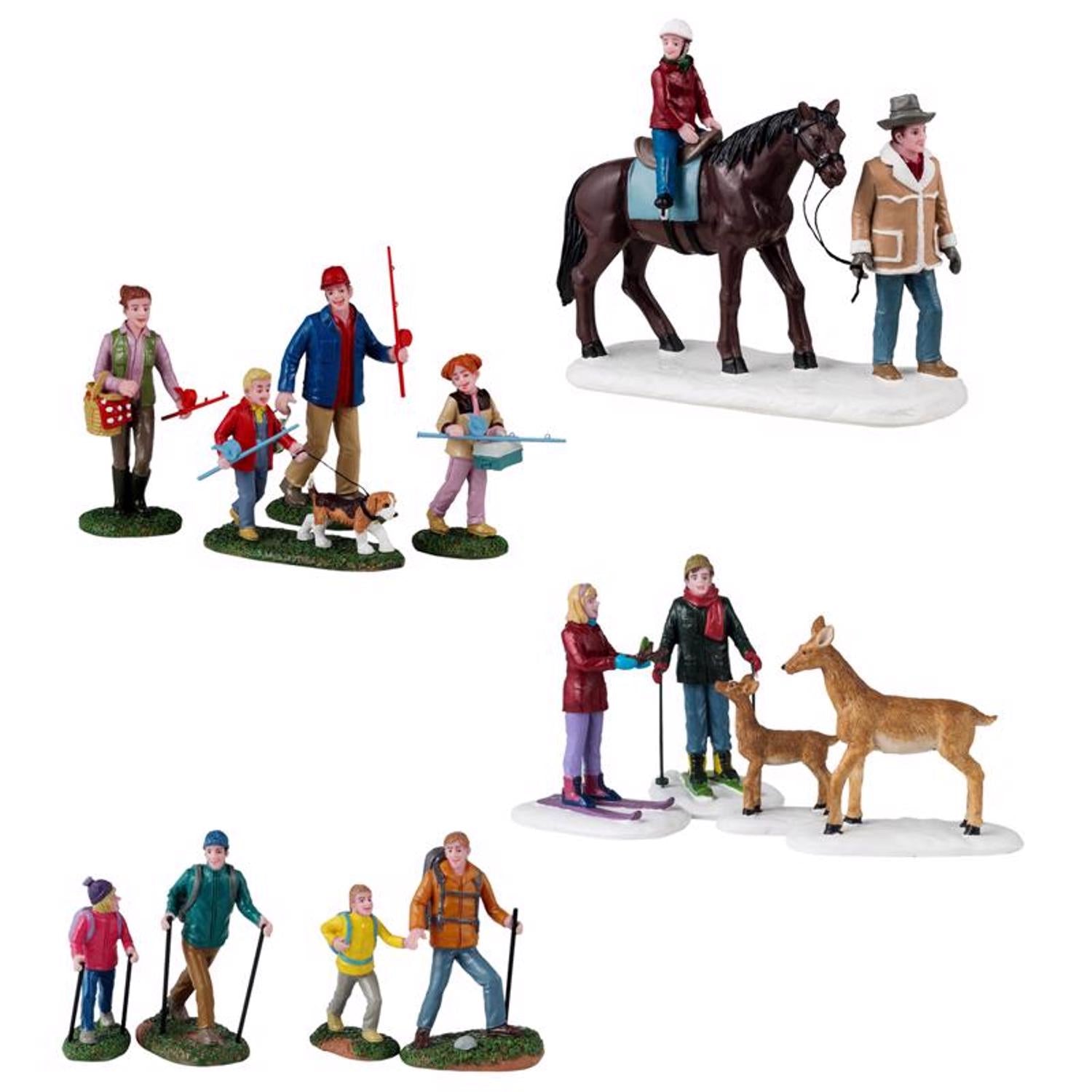 Lemax Christmas Figurine Village Accessories - Case of 8