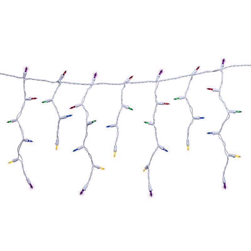 CELEBRATIONS - Celebrations Classic LED T5 Multicolored 100 ct Icicle Christmas Lights 6 ft. [RIC100MTA]