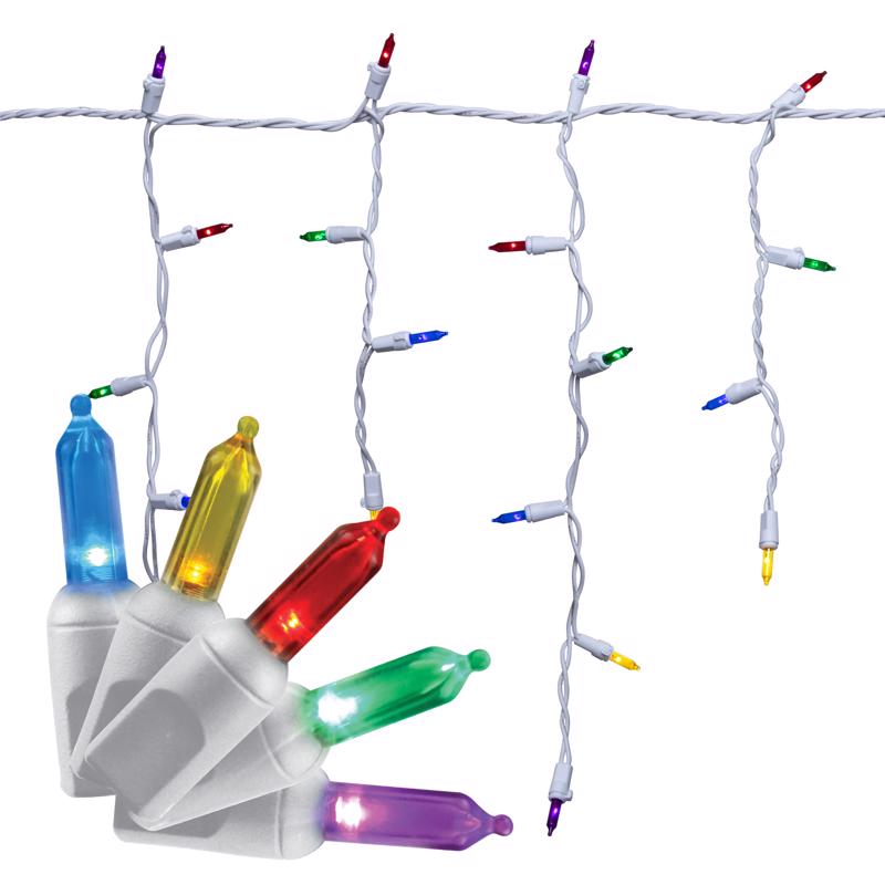 CELEBRATIONS - Celebrations Classic LED T5 Multicolored 300 ct Icicle Christmas Lights 19.6 ft.
