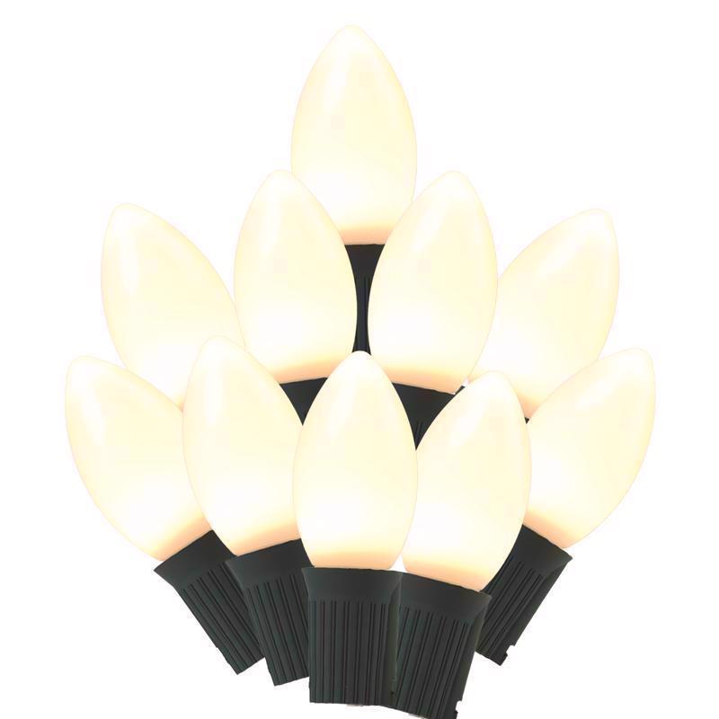 CELEBRATIONS - Celebrations Classic LED C9 White 25 ct String Christmas Lights 24 ft.