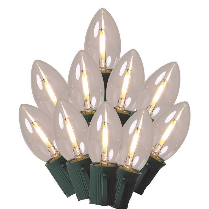 CELEBRATIONS - Celebrations Classic LED C9 Warm White 25 ct String Christmas Lights 24 ft.