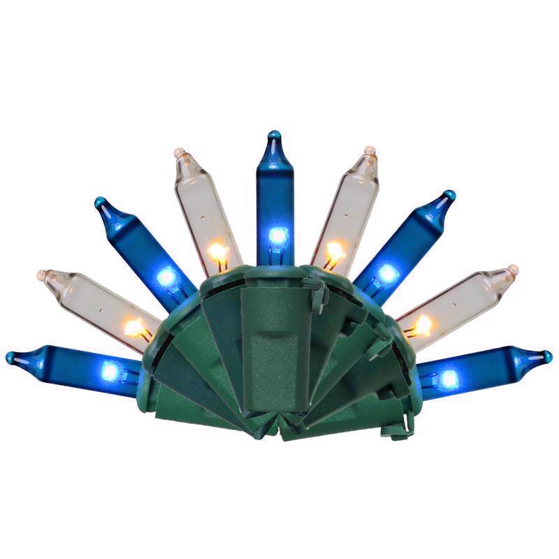 CELEBRATIONS - Celebrations Classic LED T5 Blue/Pure White 100 ct String Christmas Lights 24.75 ft.