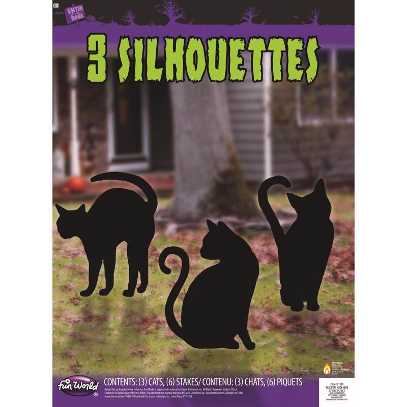 FUN WORLD - Fun World Black Cat Hanging Decor