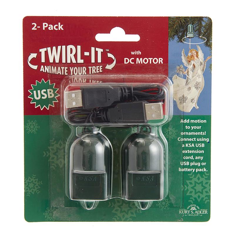 KURT S. ADLER - Kurt S. Adler 1.10 in. H X 4.30 in. W X 4.50 in. L Metal/Plastic USB Twirl-it