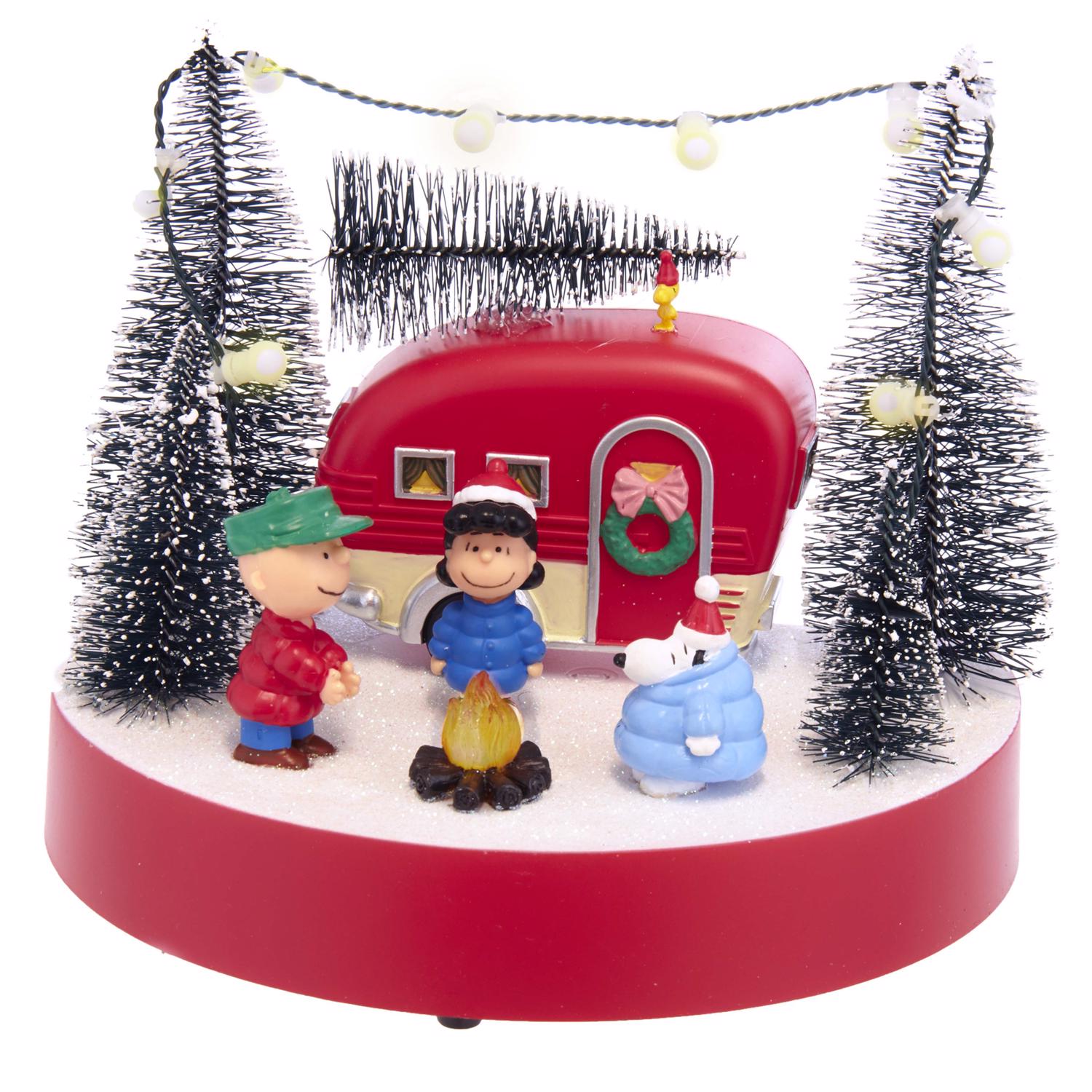 Kurt S. Adler Peanuts Musical Camper Scene Table Decor 7 in. - Case of 6