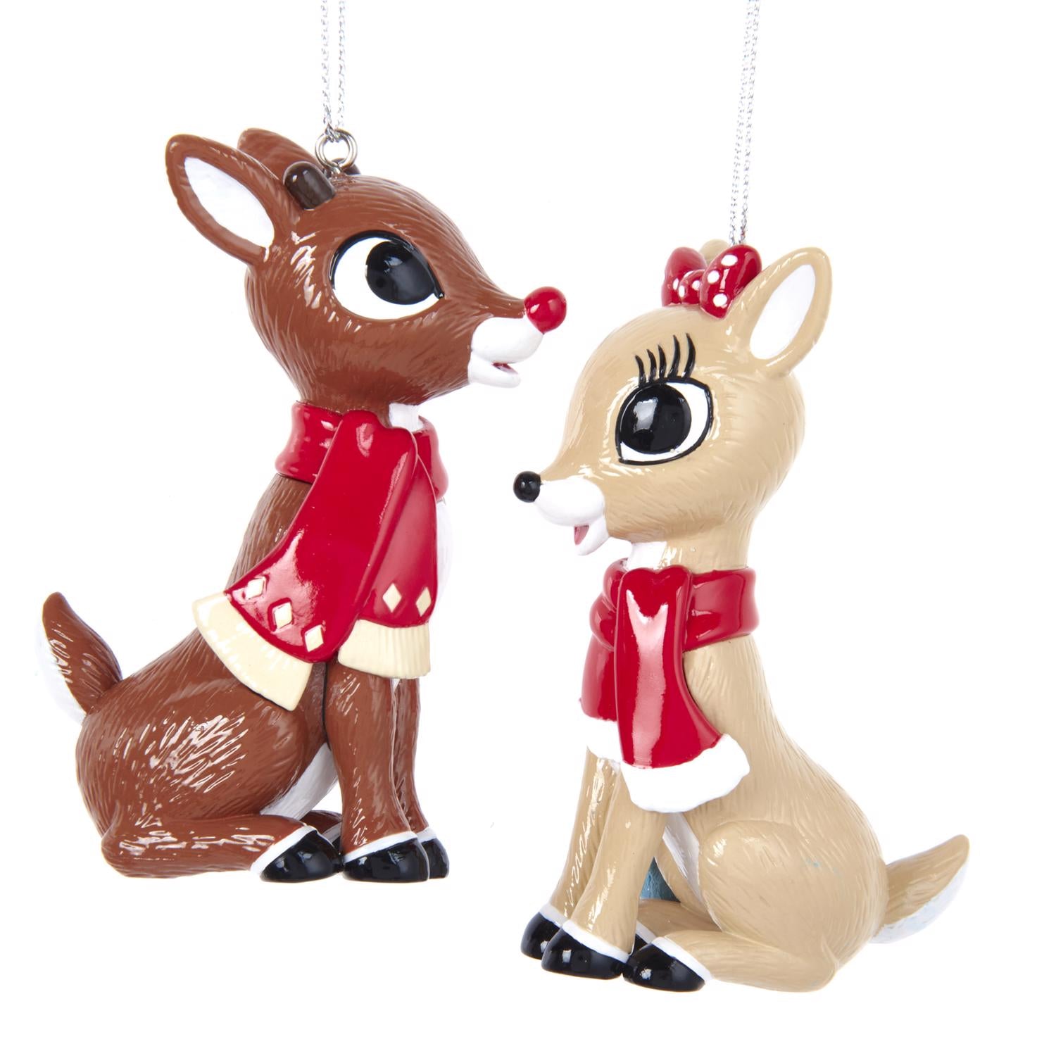 Kurt S. Adler Rudolph and Clarice Ornaments - Case of 16