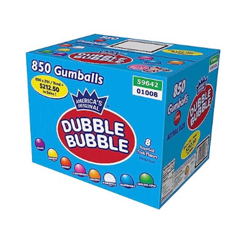 DUBBLE BUBBLE - Dubble Bubble America's Original Assorted Gumballs 1 pk 850 ct
