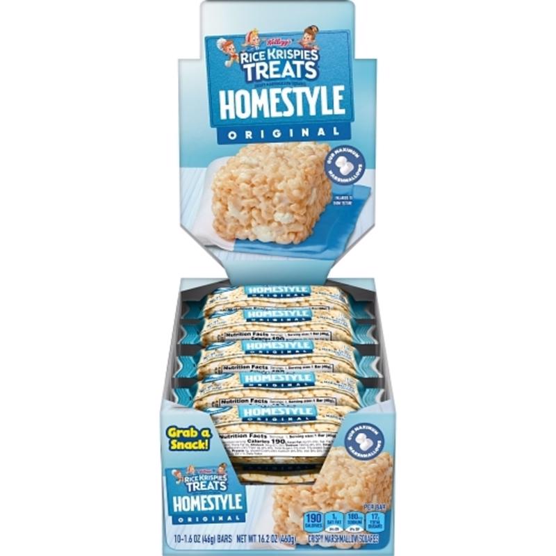 KELLOGG'S - Kellogg's Rice Krispies Treats Homestyle Original Snack Bar 1.6 oz - Case of 10