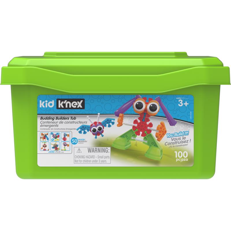 K'NEX KID - K'Nex Budding Builders Tub Building Set Toy 100 pc