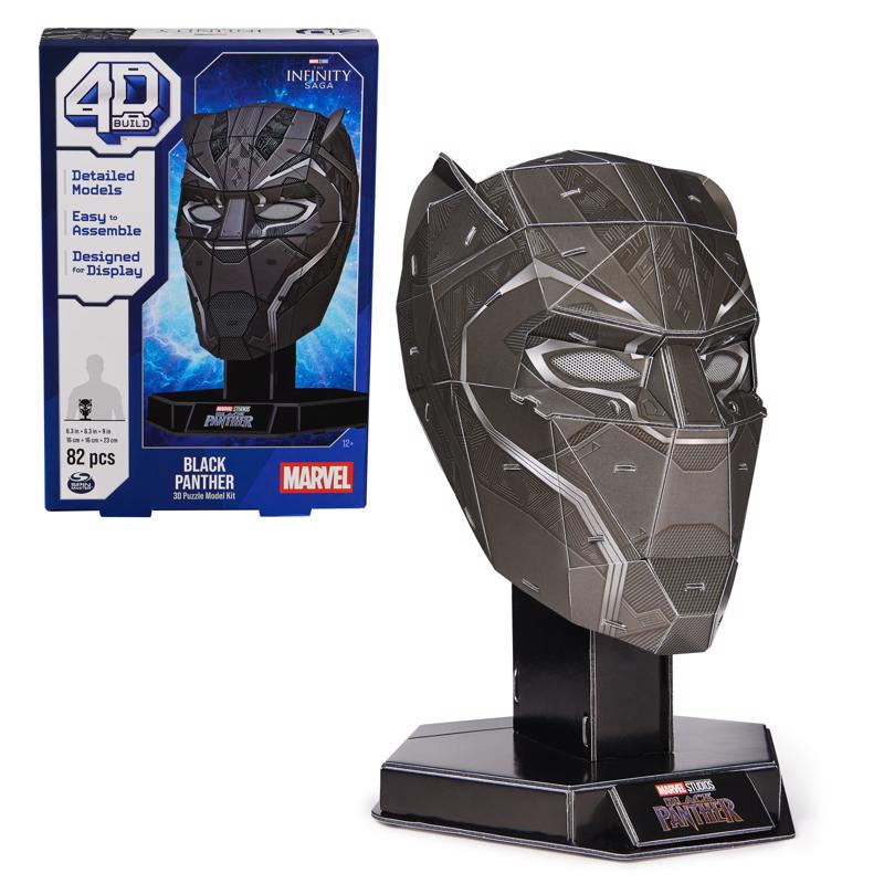 4D BUILD - 4D Build Black Panther 3D Puzzle Black 82 pc