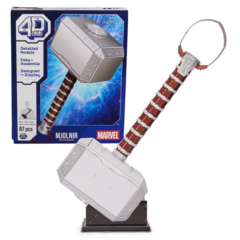 4D BUILD - 4D Build Thor Hammer 3D Puzzle Multicolored 87 pc