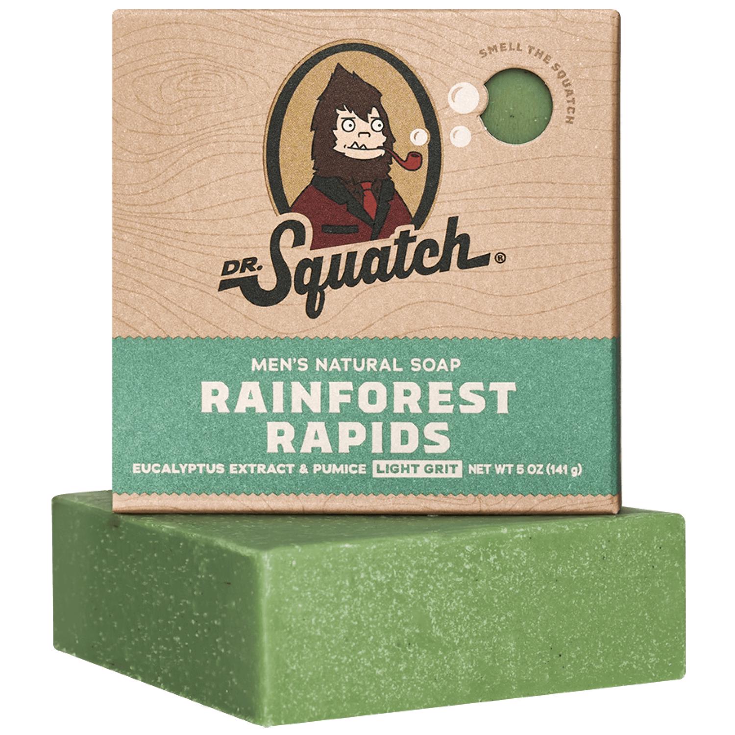 Dr. Squatch Rainforest Rapids Scent Bar Soap 5 oz 1 pk - Case of 6