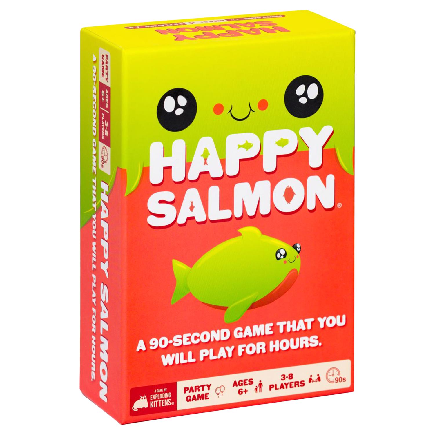 Exploding Kittens Happy Salmon Card Game Multicolored 98 pc - Case of 4