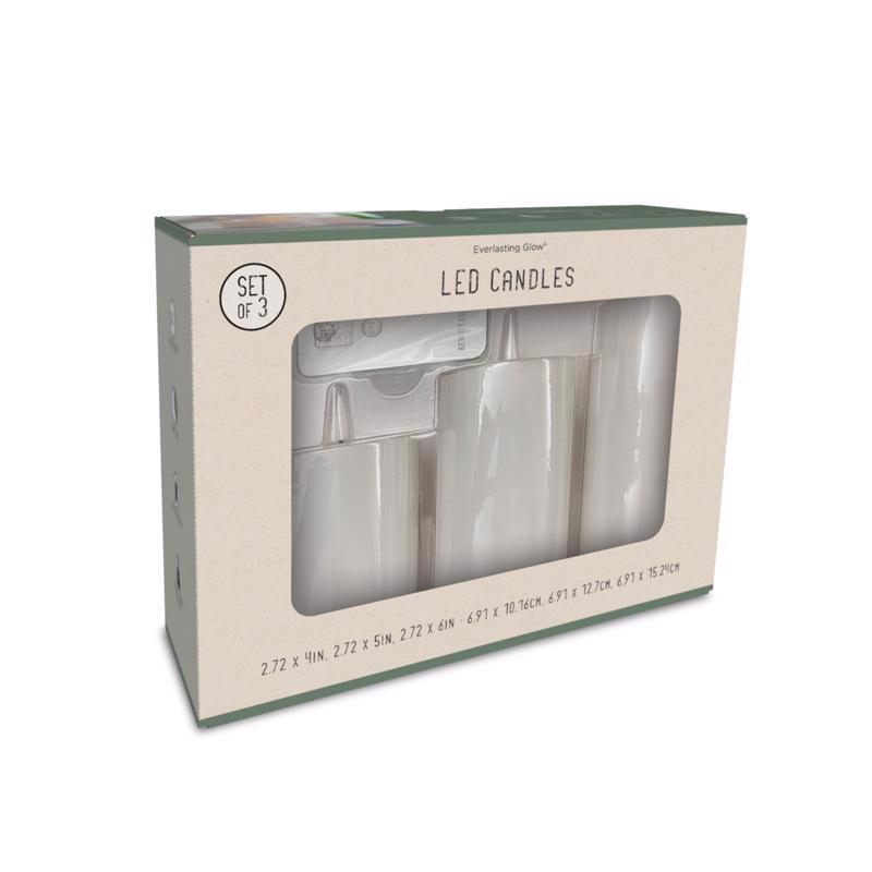 GERSON - Gerson White No Scent LED Flameless Flickering Candle