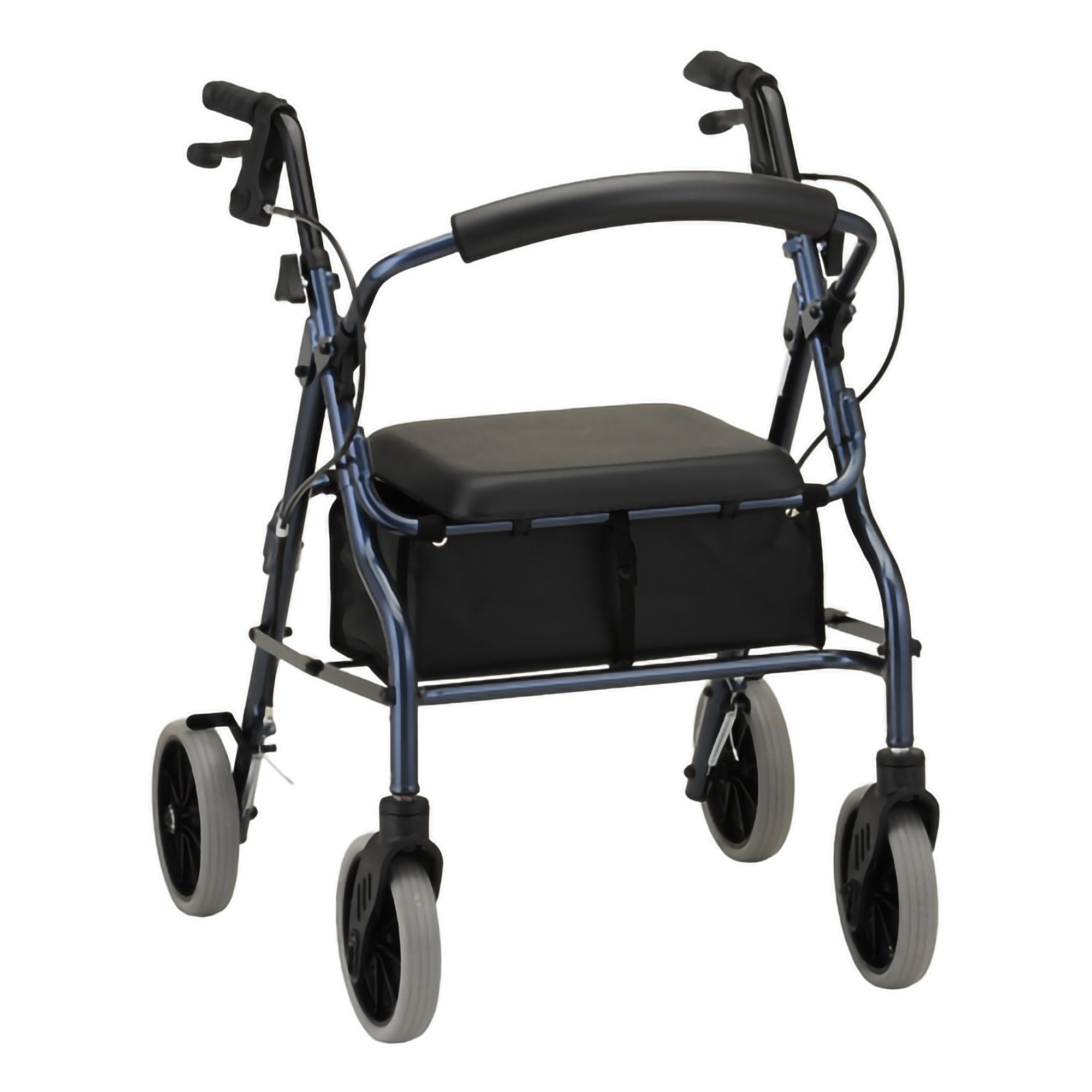 Nova Ortho-Med - 4 Wheel Rollator Zoom 22 Blue Adjustable Height / Folding Aluminum Frame [1/EA]