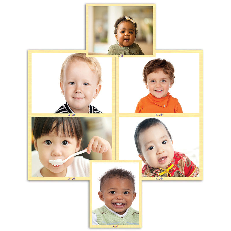 MOJO - Faces Wooden 6-Puzzle Set