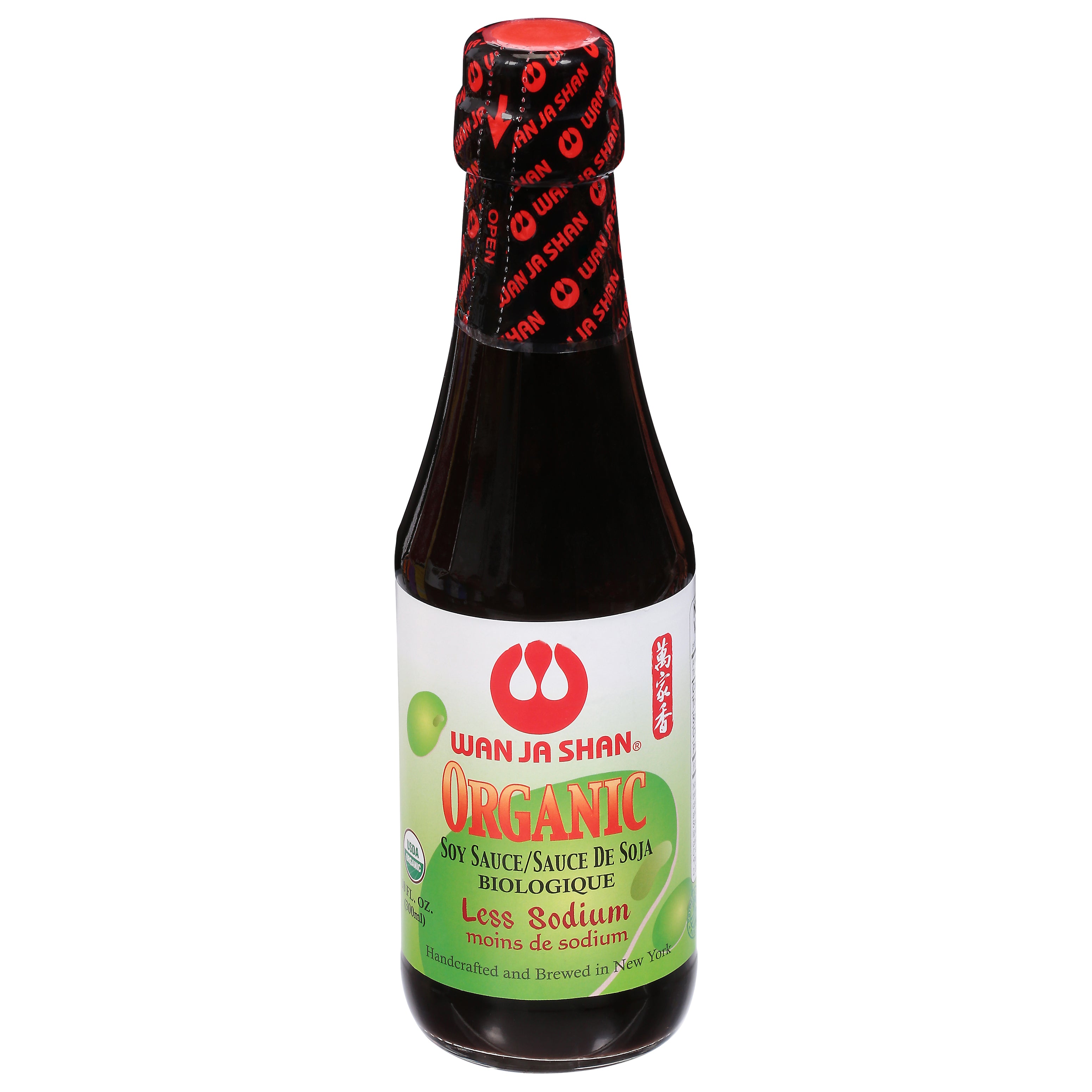 Wan Ja Shan Less Sodium Organic Soy Sauce 10 fl oz - Case of 12