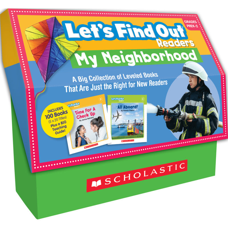 SCHOLASTIC TEACHING SOLUTIONS - Let's Find Out Readers: In the Neighborhood / Guided Reading Levels A-D (Multiple-Copy Set)