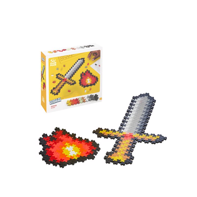 PLUS-PLUS - Plus-Plus Puzzle By Number Adventure Puzzle Multicolored 250 pc