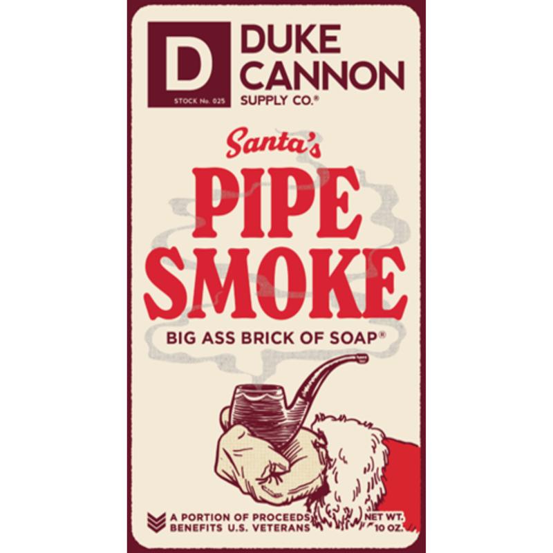 DUKE CANNON - - Duke Cannon Big Ass Brick of Soap Santa's Pipe Smoke Scent Bar Soap 10 oz 1 pk