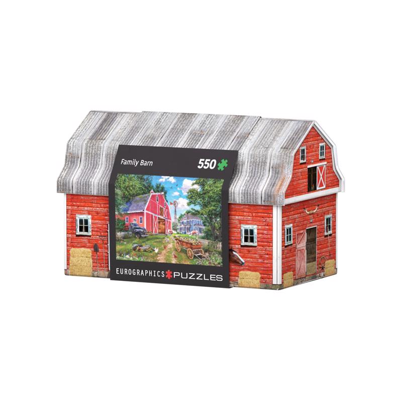 EUROGRAPHICS - Eurographics Family Farm Tin Jigsaw Puzzle Multicolored 550 pc
