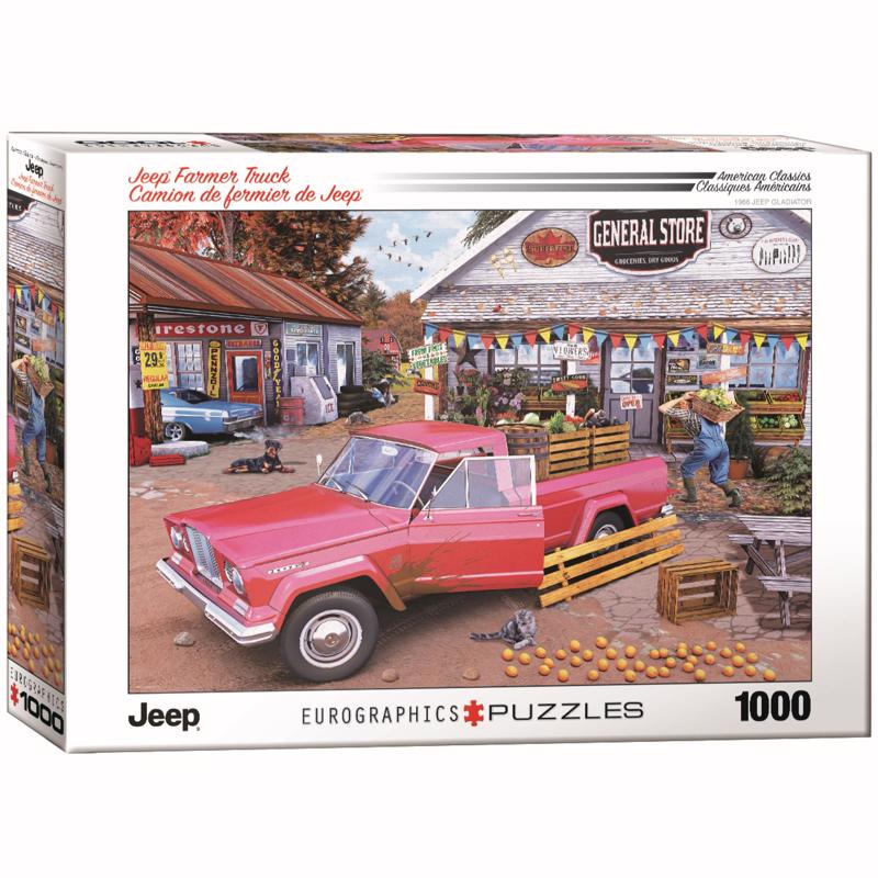 EUROGRAPHICS - Eurographics Jeep Farmer Truck Puzzles Multicolored 1000 pc