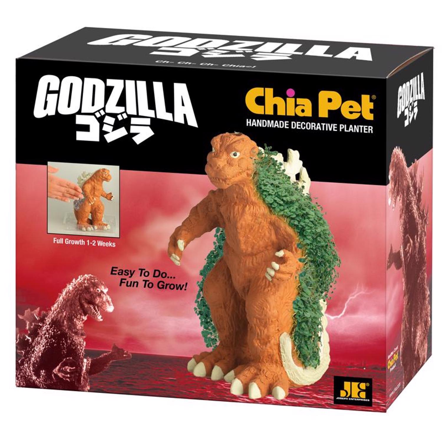 Chia Pet Godzilla Decorative Planter Clay 1 pk - Case of 16
