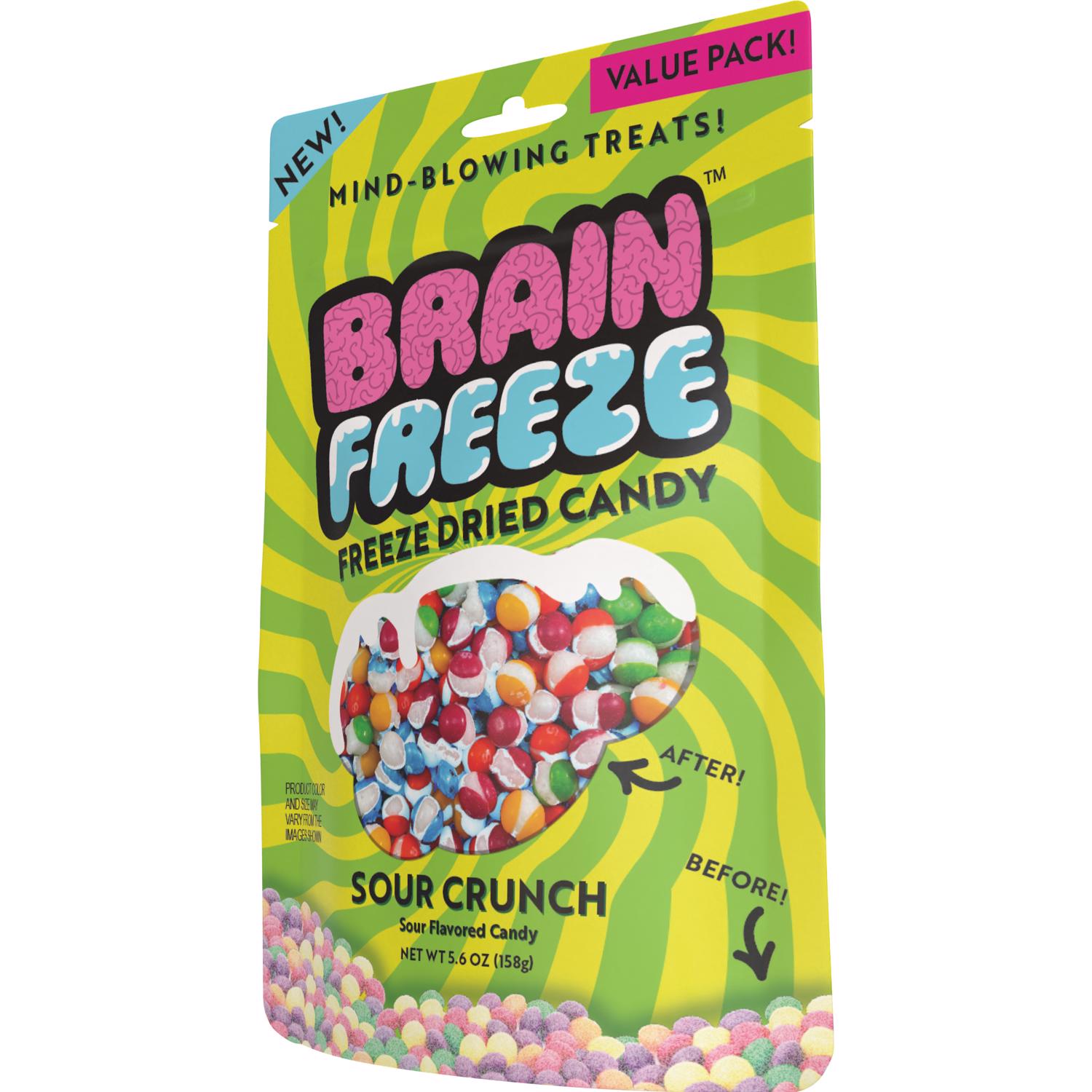 Brain Freeze Crunch Sour Candy 5.6 oz - Case of 12