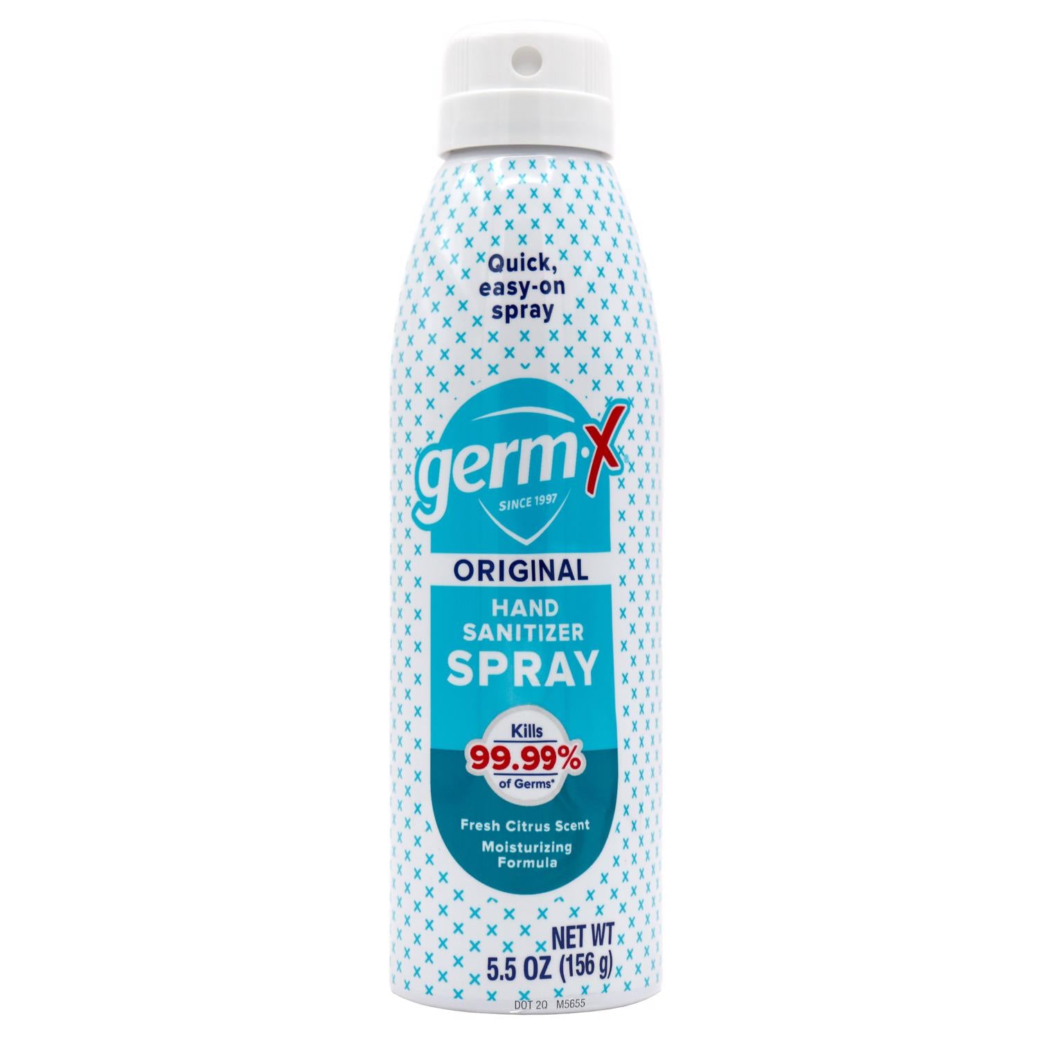 Germ-X Fresh Citrus Scent Liquid Hand Sanitizer Spray 5.5 oz - Case of 6