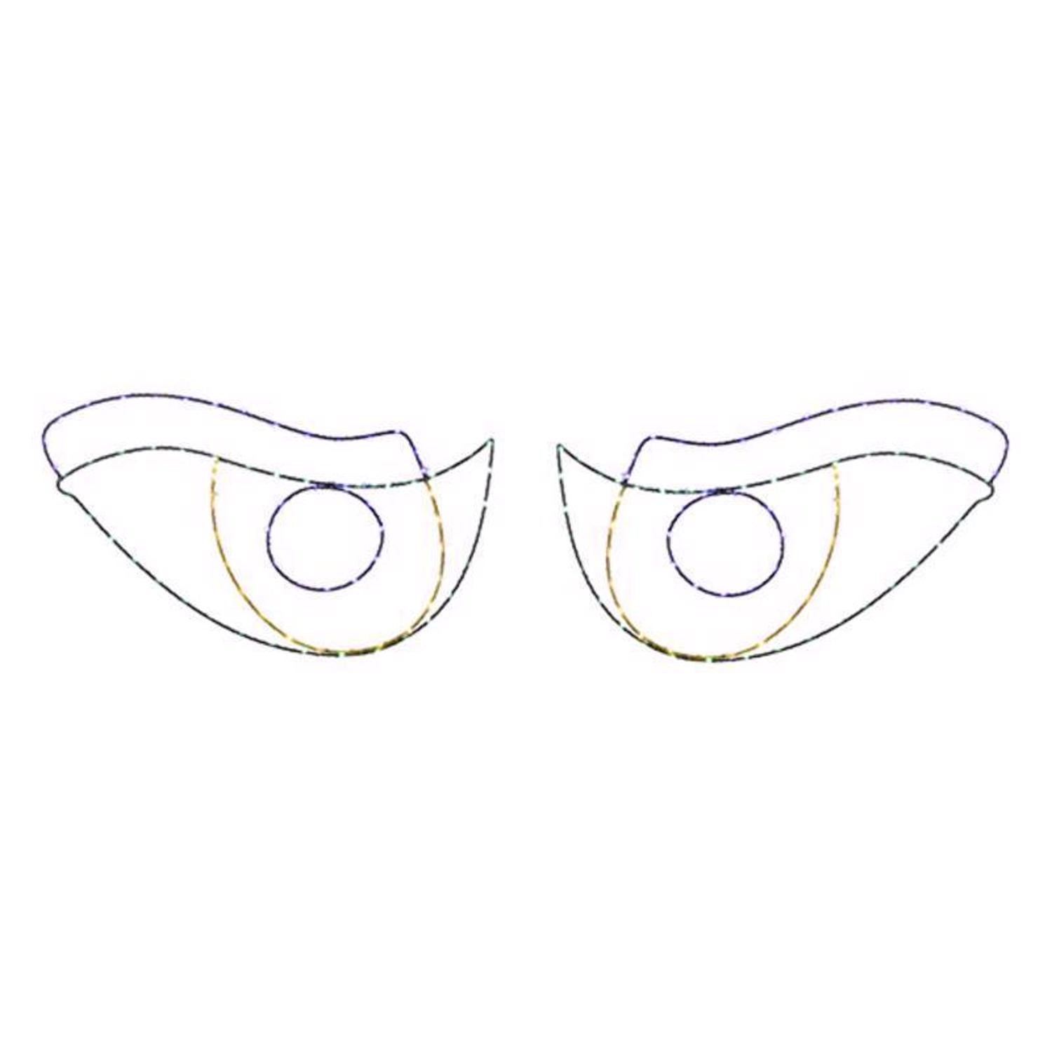 Celebrations Halloween LED Prelit Scary Eyes Window Silhouette Halloween Decor