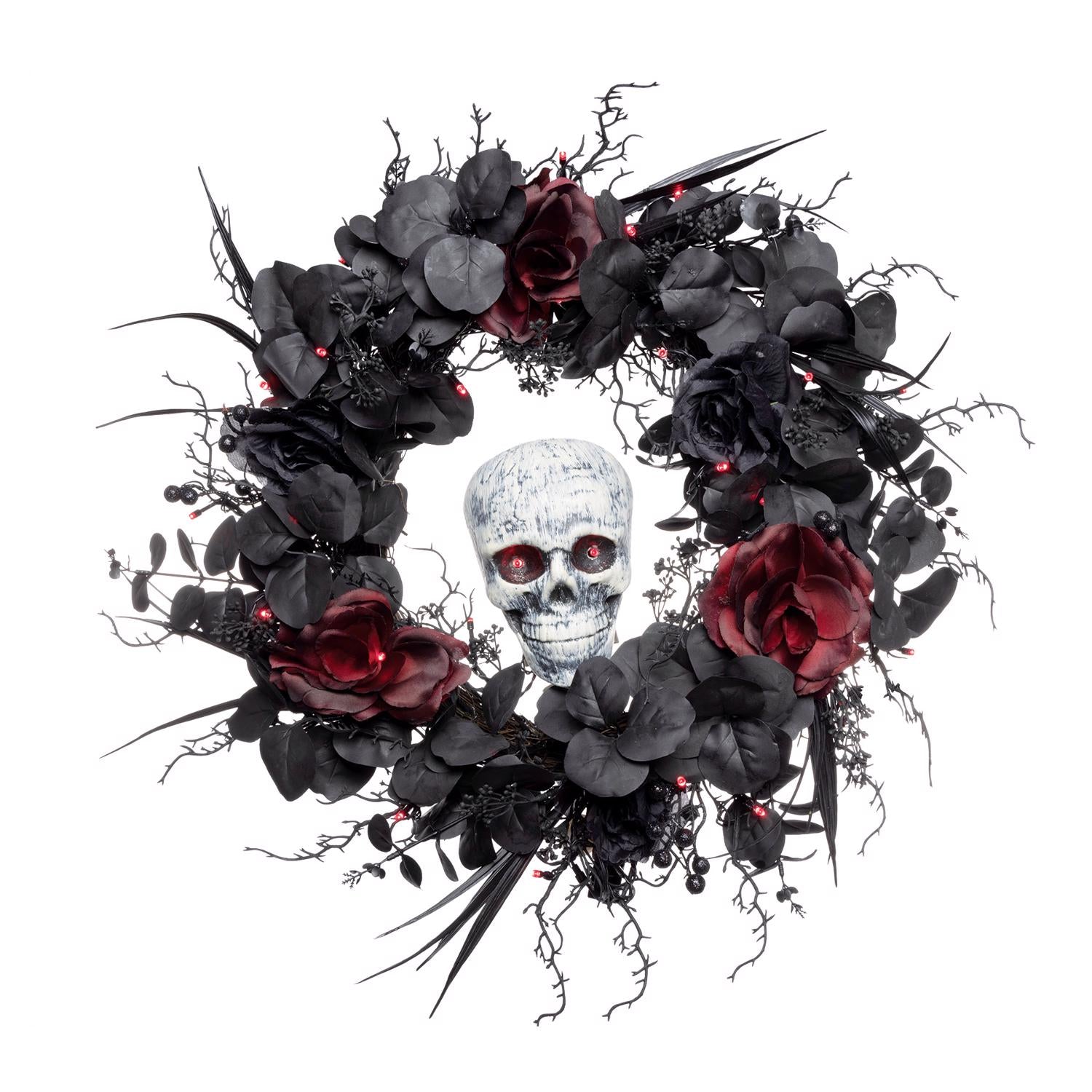 Celebrations 24 in. LED Wreath Halloween Decor