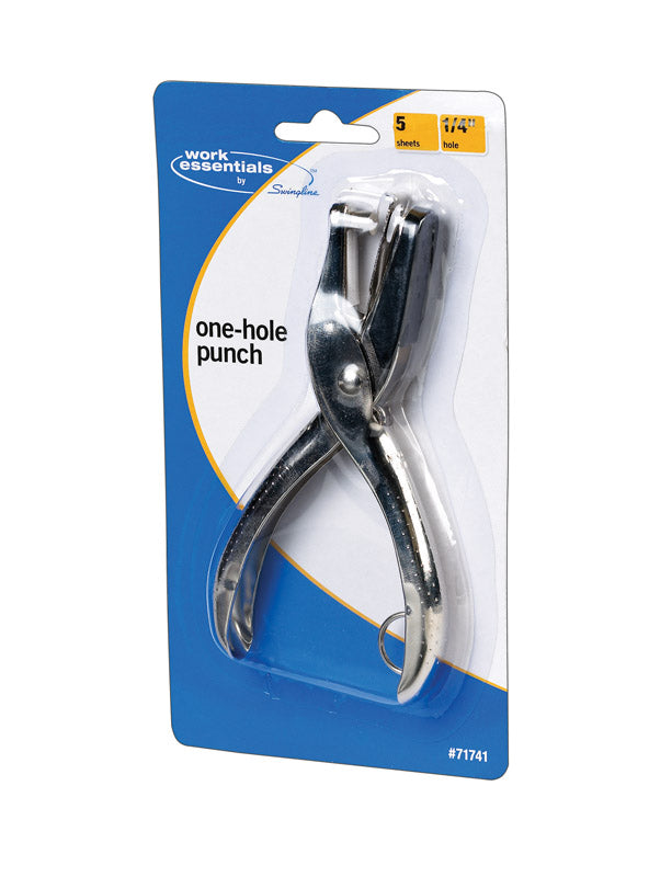 SWINGLINE - Swingline Work Essentials 5 Sheet Capacity Single Hole Paper Punch Silver