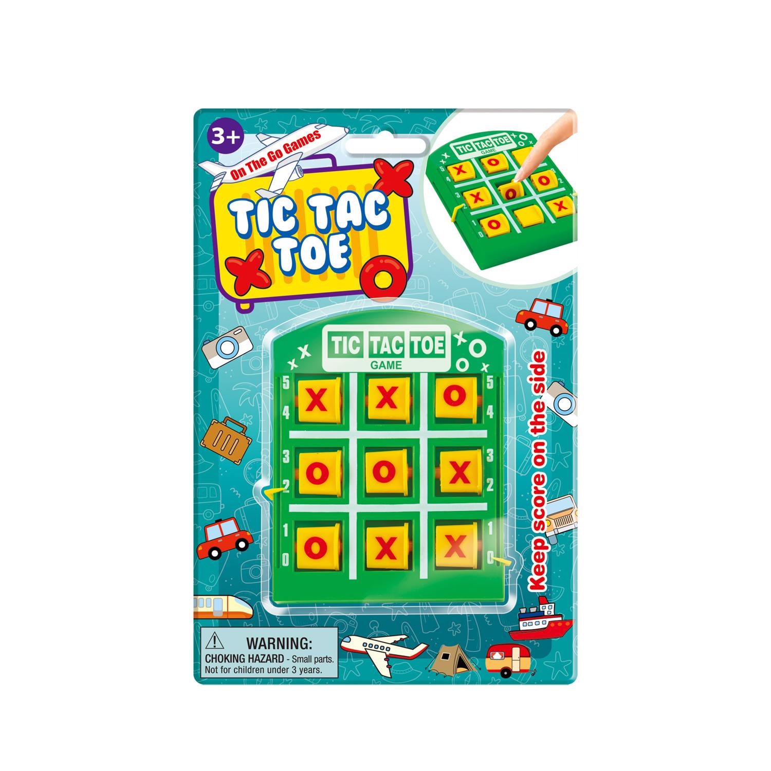 On the Go Games Tic Tac Toe Game Green - Case of 24