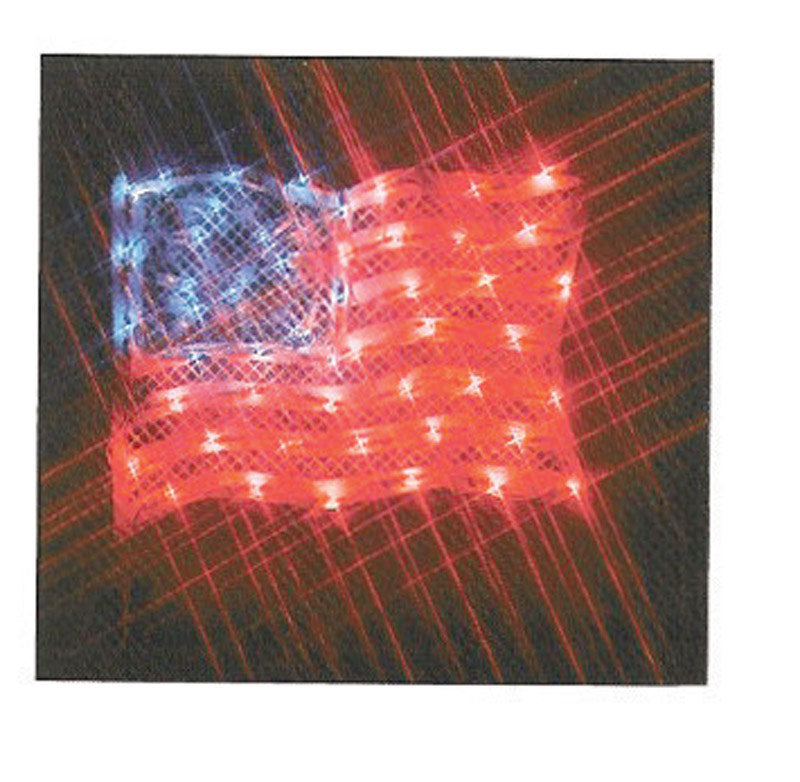 IMPACT INNOVATIONS - Impact Innovations Patriotic Blue/Red/White American Flag Silhouette 17 in. - Case of 6