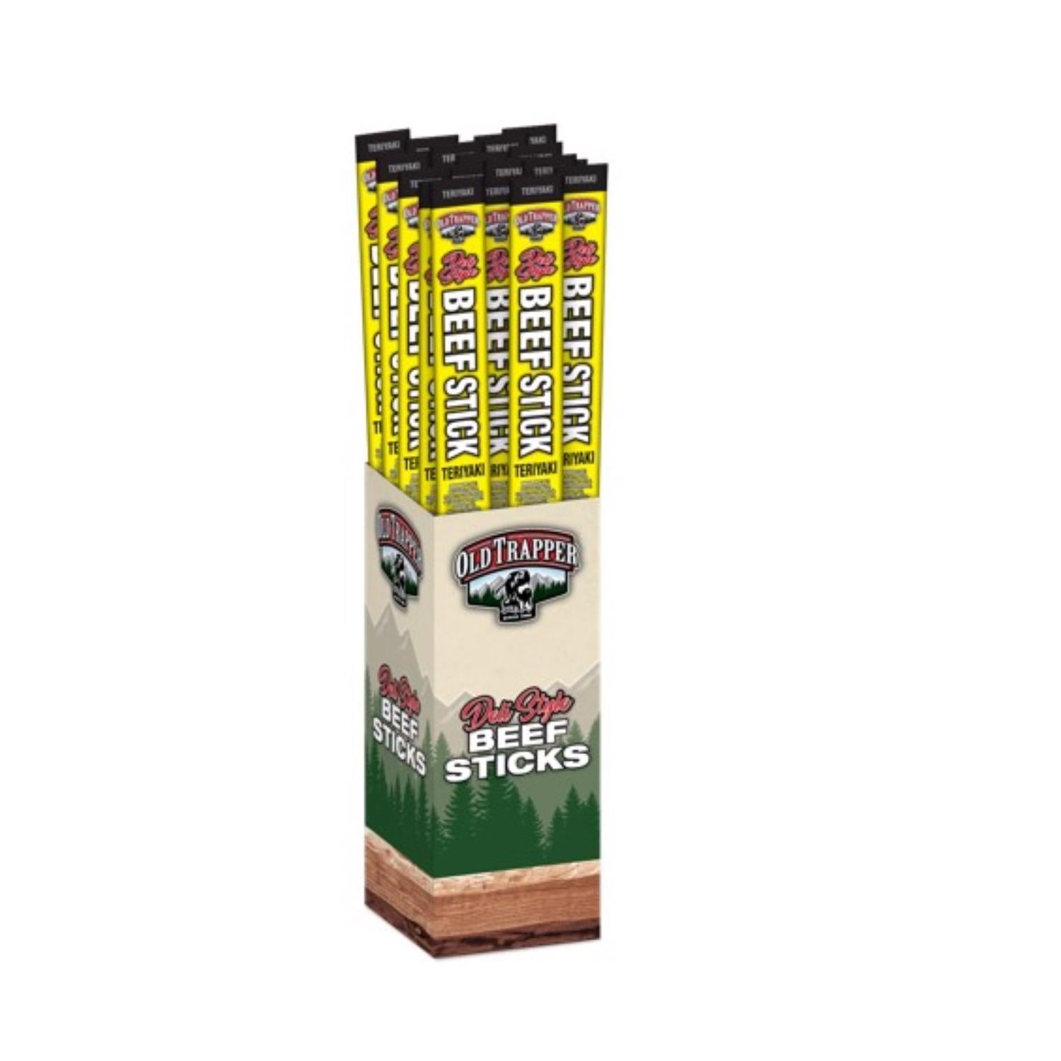 Old Trapper Teriyaki Beef Stick 1.75 oz Shrink Wrapped - Case of 26