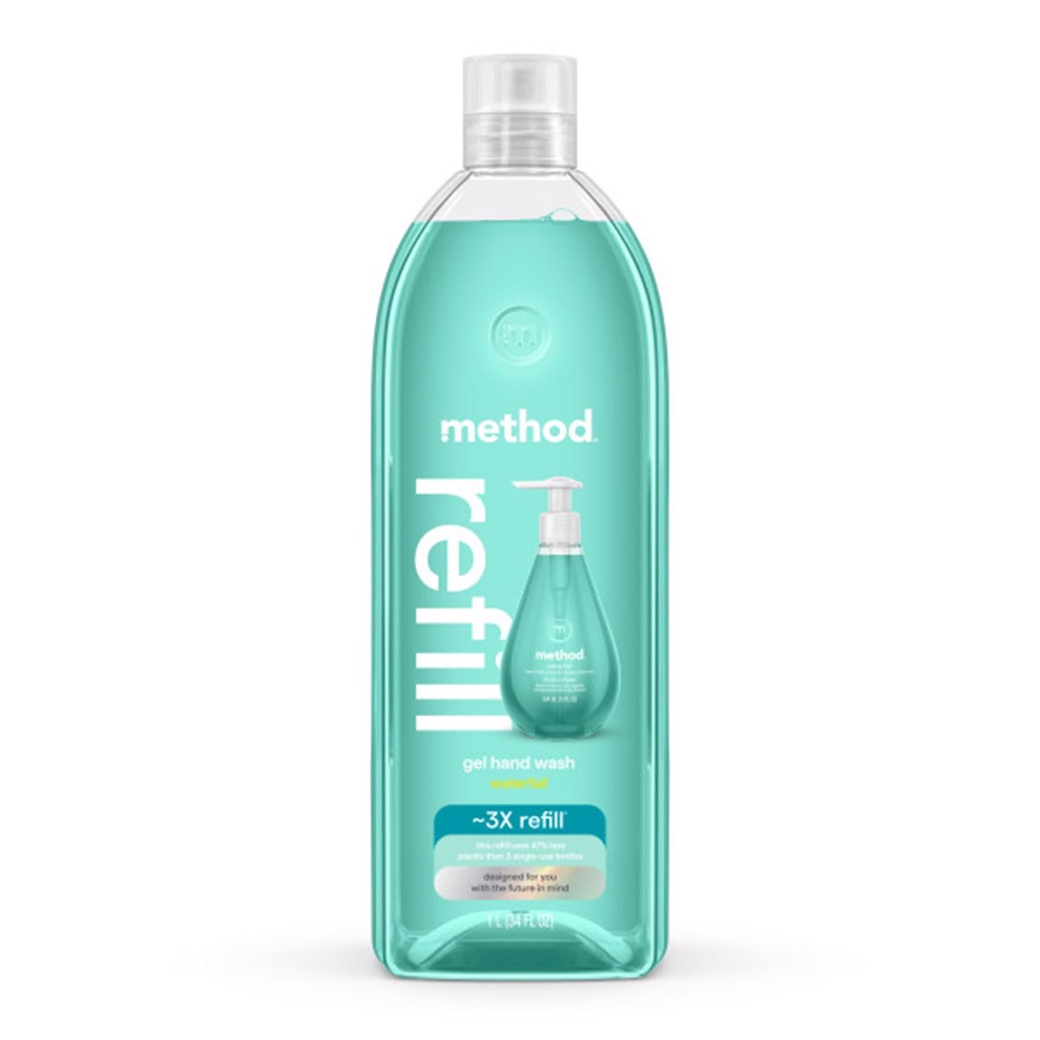 Method Waterfall Scent Gel Hand Wash 34 oz - Case of 4