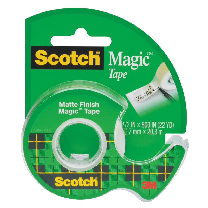 SCOTCH - Scotch Magic 1/2 in. W X 800 in. L Tape Clear - Case of 8