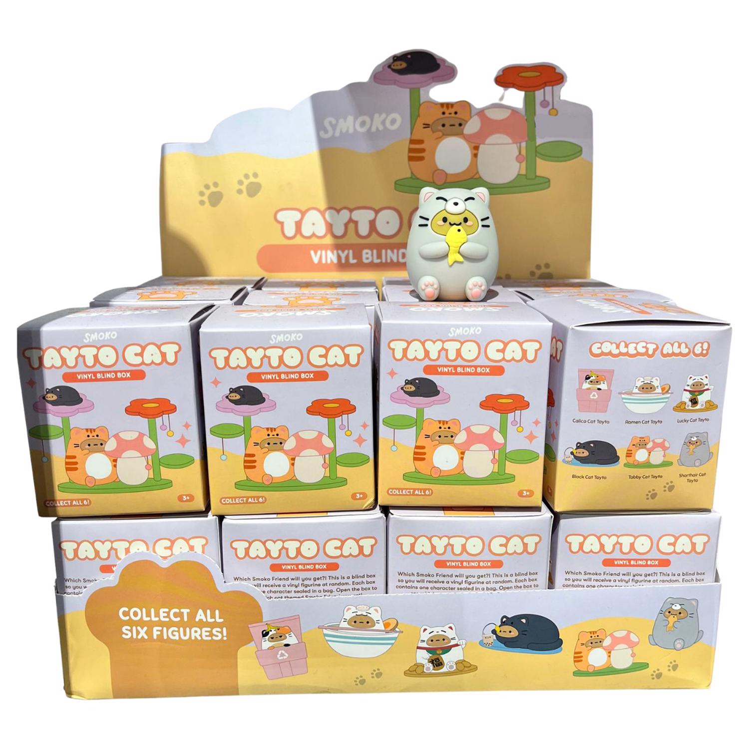Smoko Tayto Potato Cat Blind Box Figure Multicolored - Case of 24