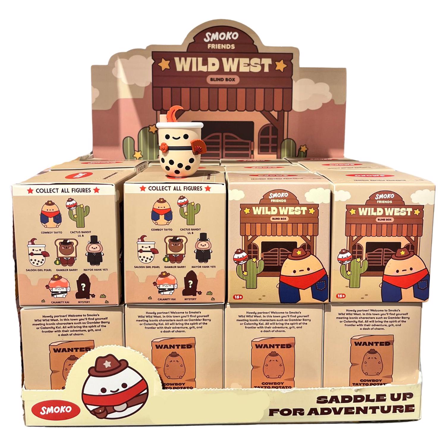 Smoko Wild West Friends Blind Box Figure Multicolored - Case of 24