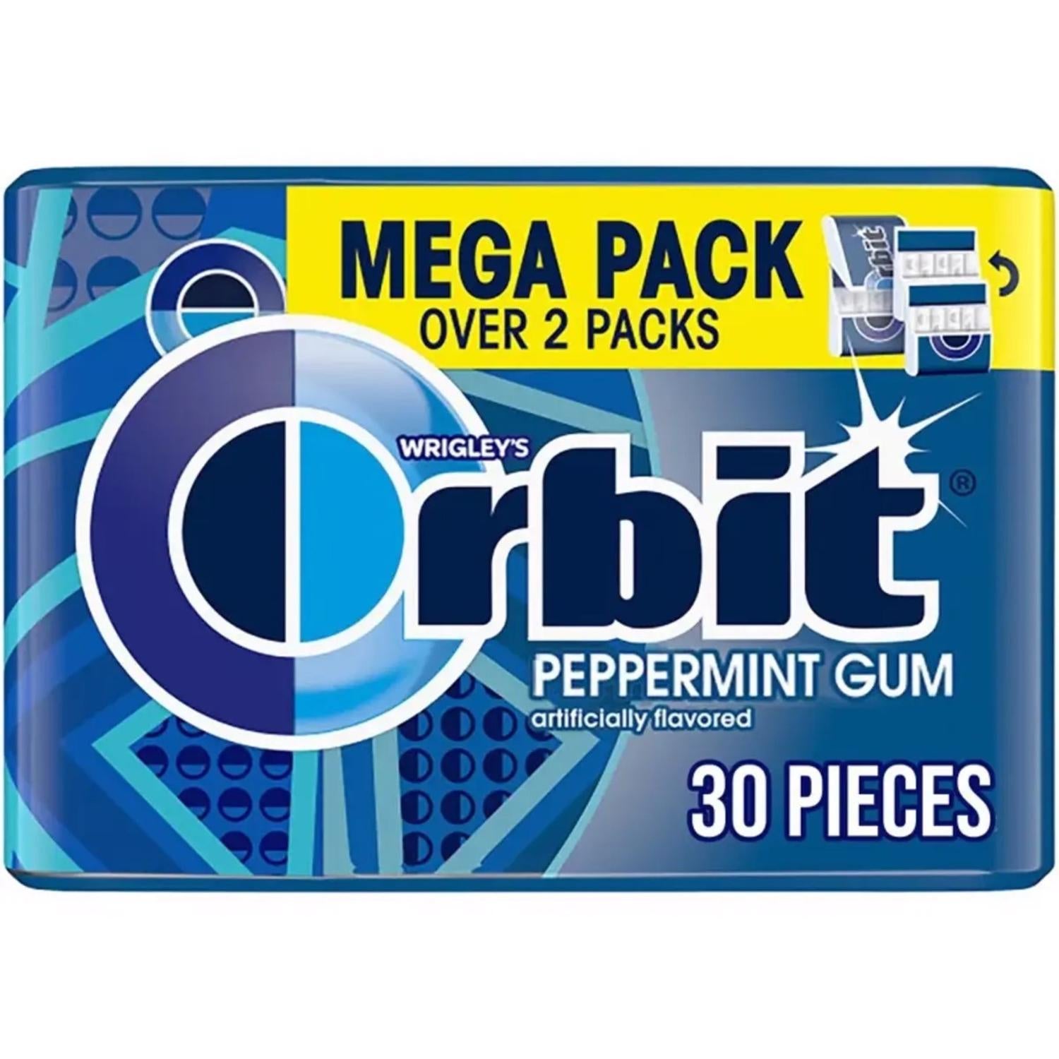 Orbit Sugar Free Peppermint Chewing Gum 30 pk - Case of 6