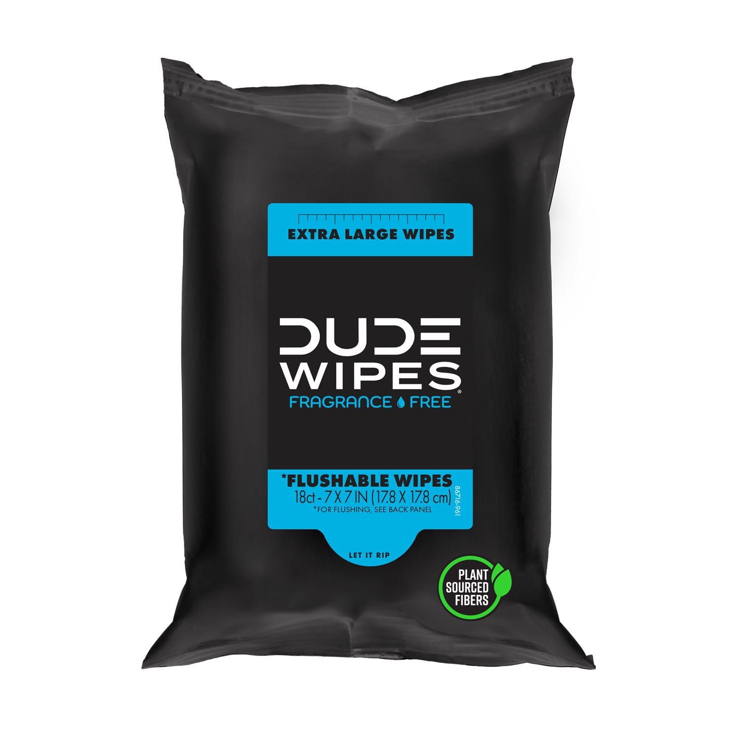 Dude Wipes White Flushable Wipes 18 ct 1 pk - Case of 24