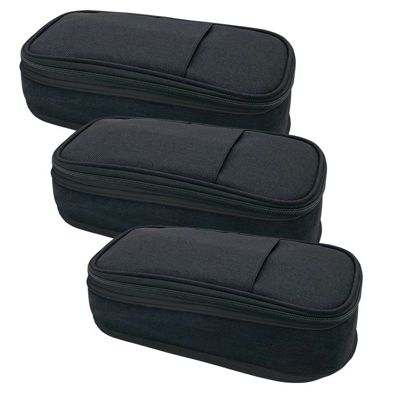 TEACHER CREATED RESOURCES - Black Pencil Case, Pack of 3