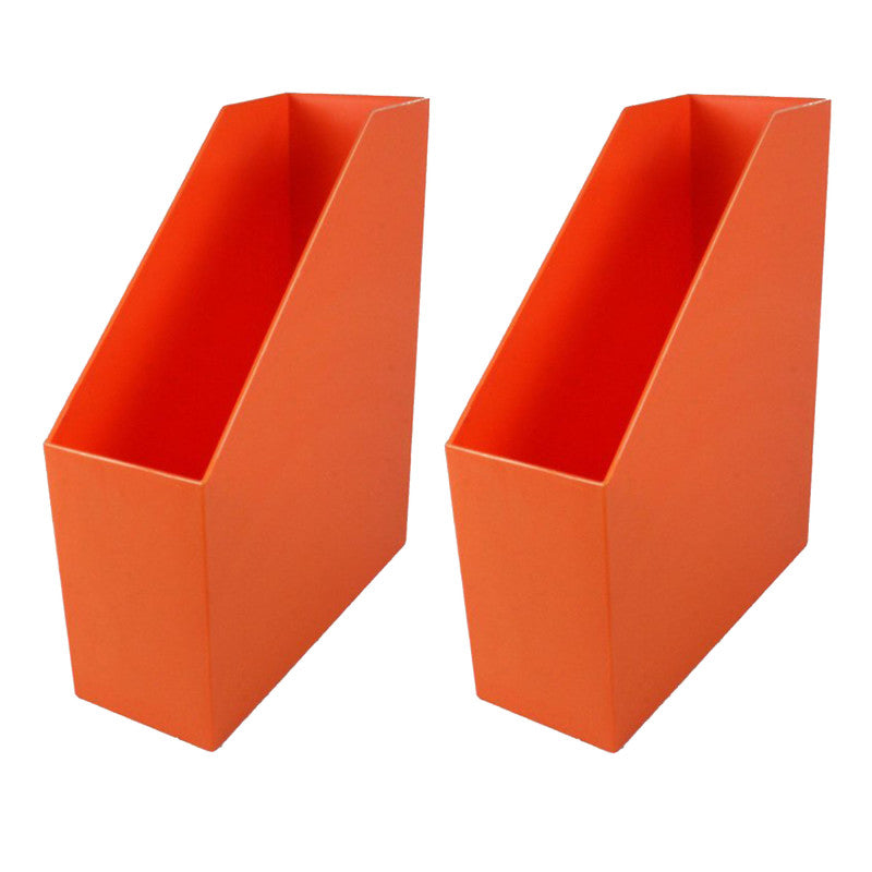 ROMANOFF - Magazine File, Orange, Pack of 2