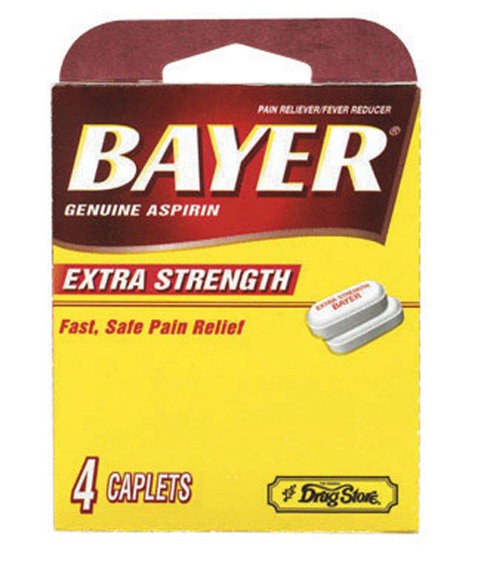 BAYER - Bayer Lil Drugstore Extra Strength Aspirin 4 ct - Case of 6