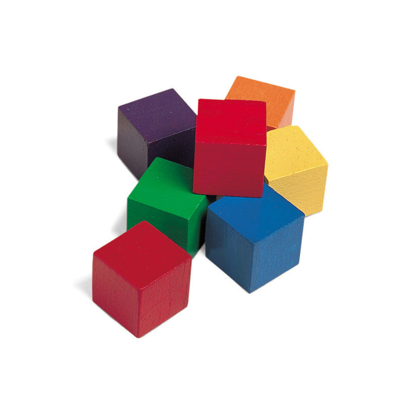 LEARNING RESOURCES - 1" Wooden Color Cube, Set of 102