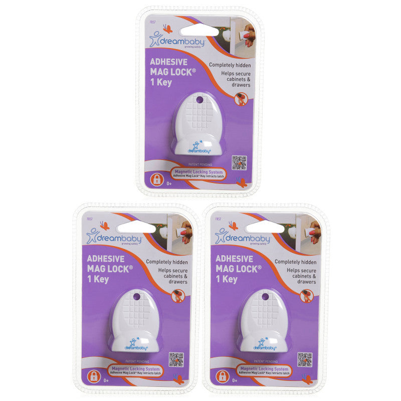 DREAMBABY - Adhesive Mag Lock Key, Pack of 3